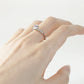 GISELLE - Lab-Grown Diamond / Gemstone Ring Setting | 6-prongs Crossover Pavé Band (18K Gold / Platinum) - TM0336