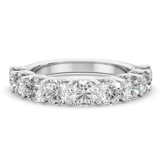 0.10ct Round Lab Grown Diamonds U-Prong Anniversary Ring <Excellent Grade>