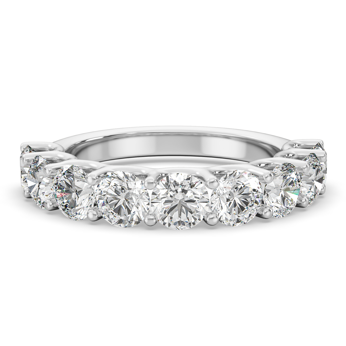 0.10ct Round Lab Grown Diamonds U-Prong Anniversary Ring <Affordable>