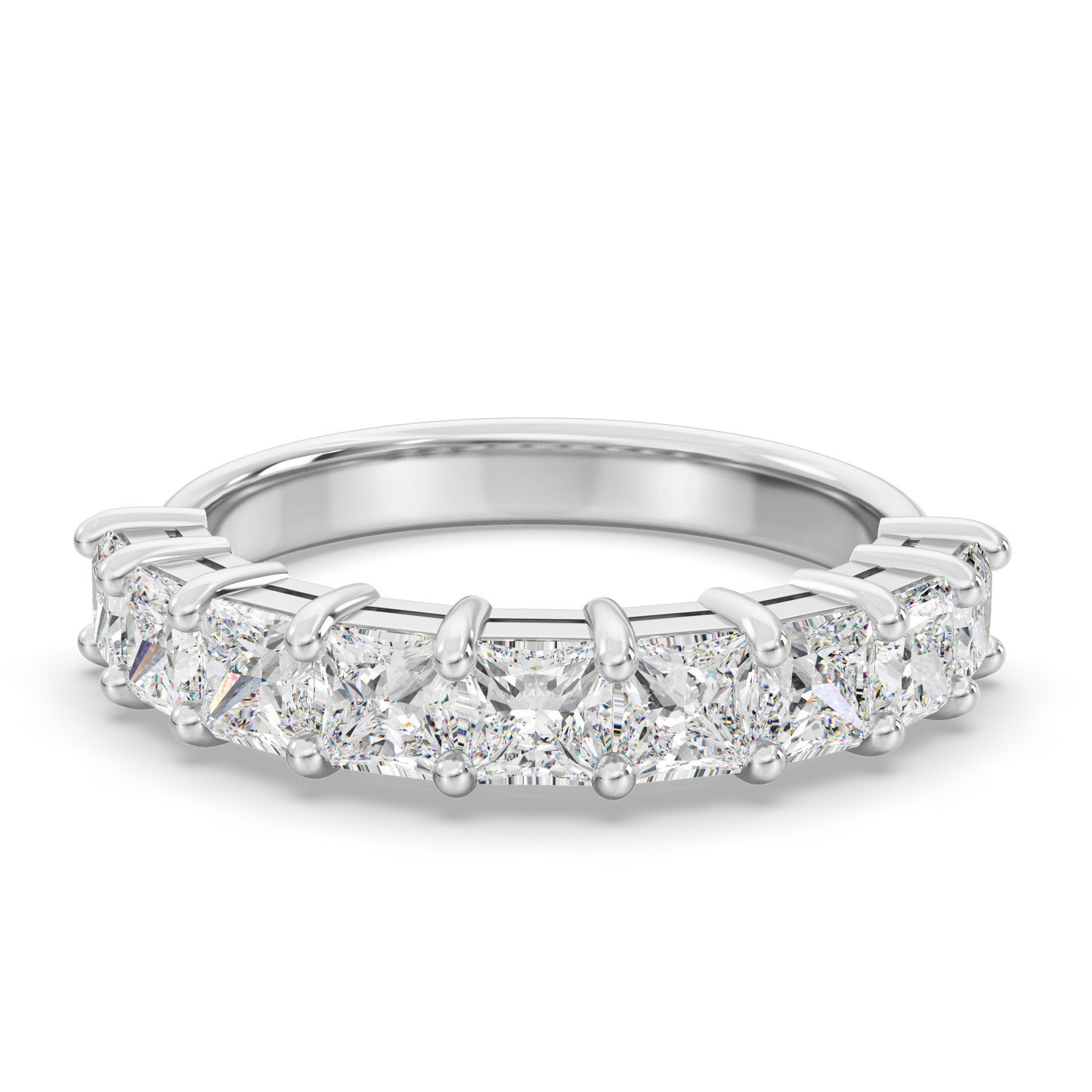 0.15ct Princess Cut Lab Grown Diamonds Anniversary Ring <Excellent Grade>