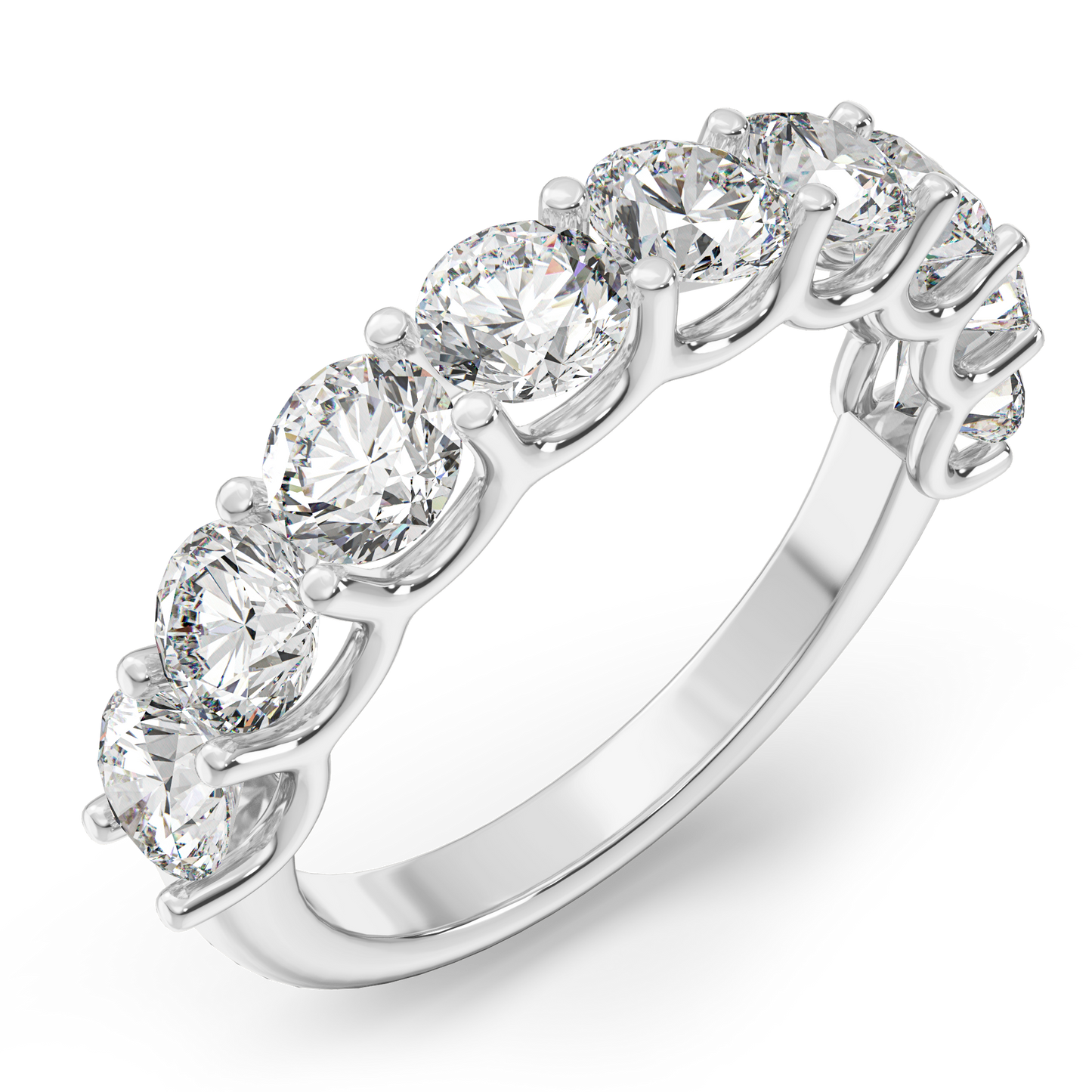 0.30ct Round Lab Grown Diamonds U-Prong Anniversary Ring <Excellent Grade>