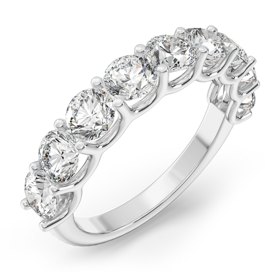 0.20ct Round Lab Grown Diamonds U-Prong Anniversary Ring <Excellent Grade>