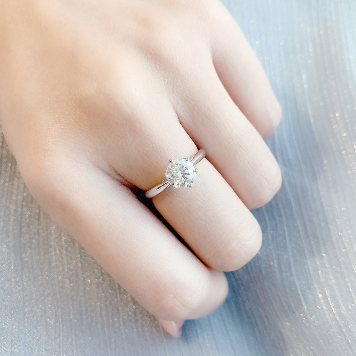 少量/無碎鑽, 直線, 香港 品牌結婚對戒 CALANTHA – FM0532
