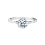 少量/無碎鑽, 放大, 直線, 香港 品牌結婚對戒 KALILA – KLR0050