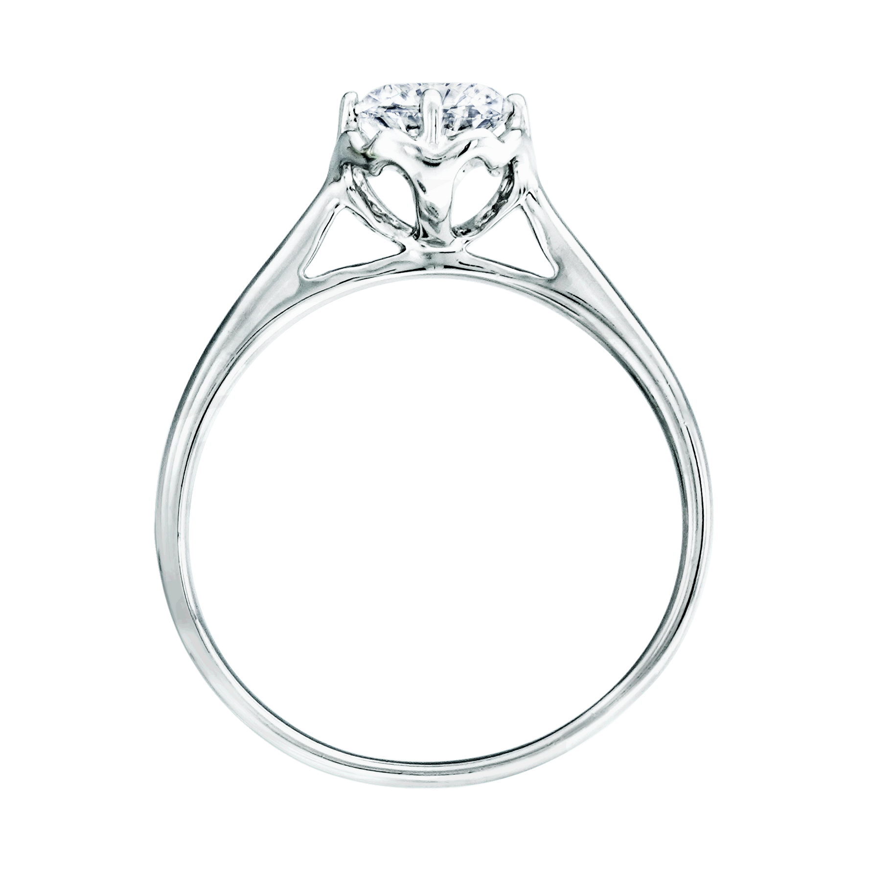 少量/無碎鑽, 放大, 直線, 香港 品牌結婚對戒 KALILA – KLR0050