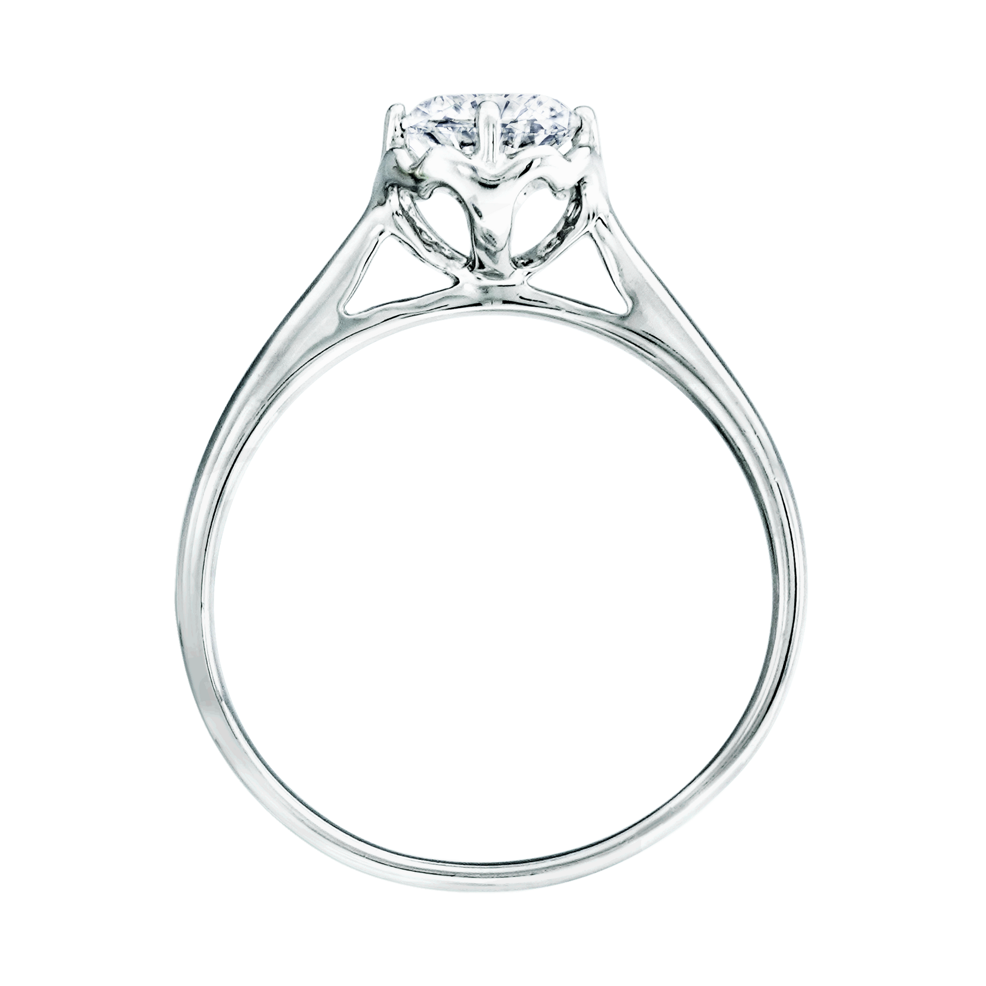 少量/無碎鑽, 放大, 直線, 香港 品牌結婚對戒 KALILA – KLR0050