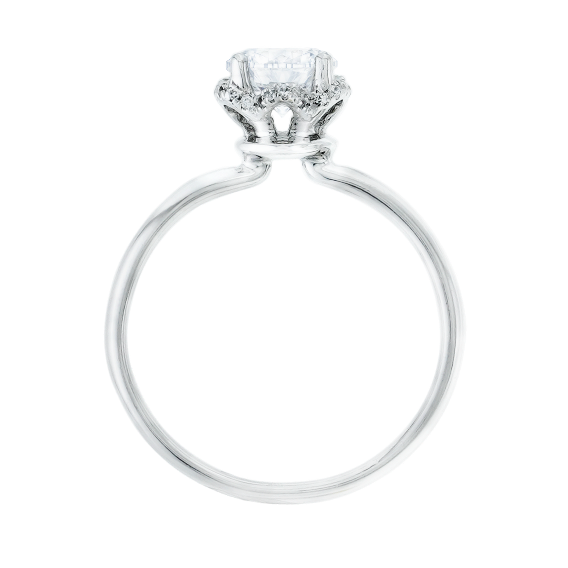 放大, 有碎鑽, 直線, 香港 品牌結婚對戒 PHYLLIS – KLR0120