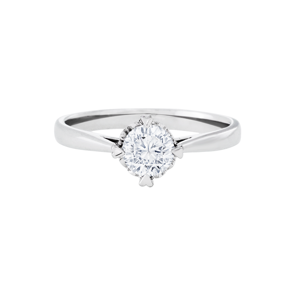 少量/無碎鑽, 放大, 直線, 香港 品牌結婚對戒 ELIZA – KLR0544