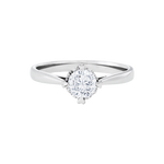 少量/無碎鑽, 放大, 直線, 香港 品牌結婚對戒 ELIZA – KLR0544