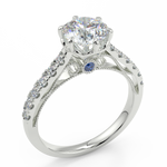 有碎鑽, 直線, 香港 品牌結婚對戒 EUNICE – TMRR0238I