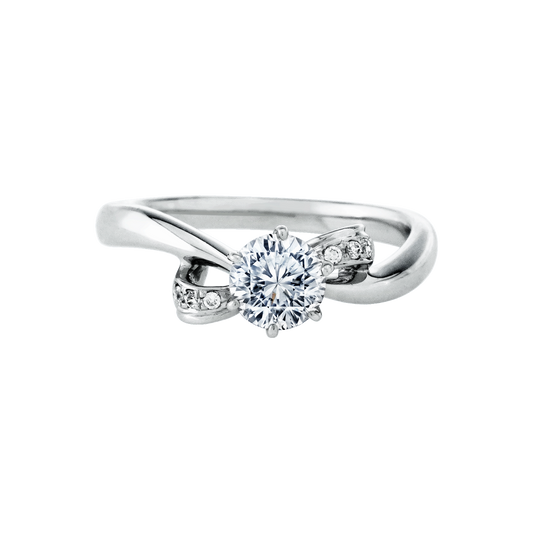 日本, 曲線, 有碎鑽 品牌結婚對戒 FEODORA – SGK1021