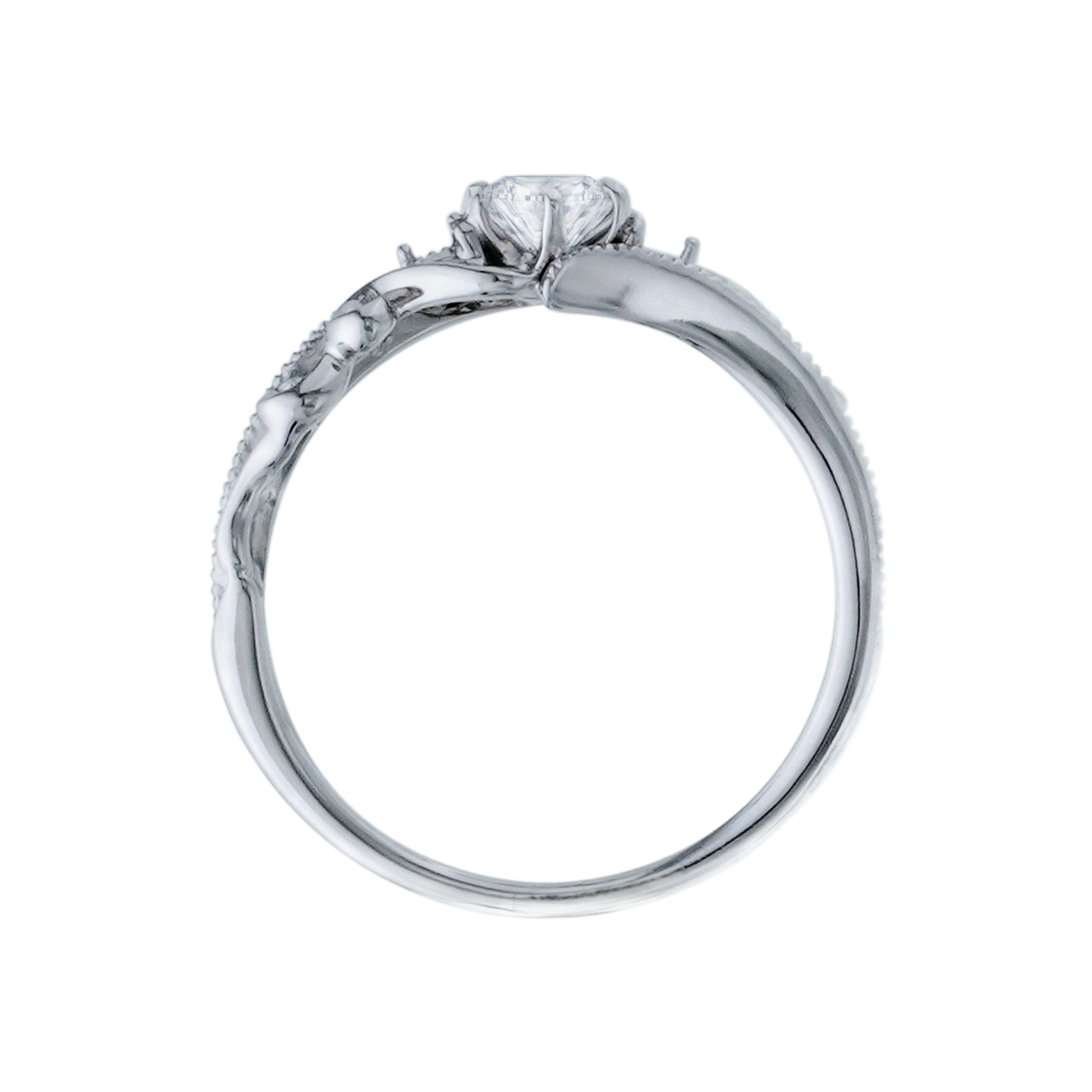 少量/無碎鑽, 日本, 曲線 品牌結婚對戒 NYMNPHA – SGK1049V