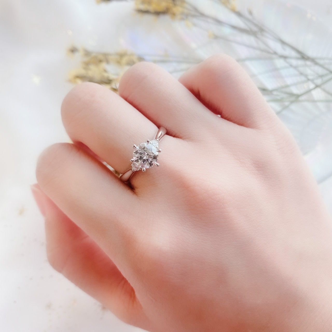 少量/無碎鑽, 直線, 香港 品牌結婚對戒 VENUS – SGK1082H