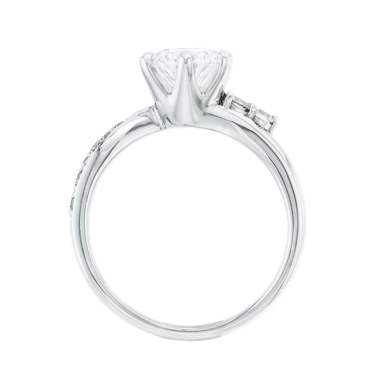 有碎鑽, 直線, 香港 品牌結婚對戒 DULCEE – TM0105