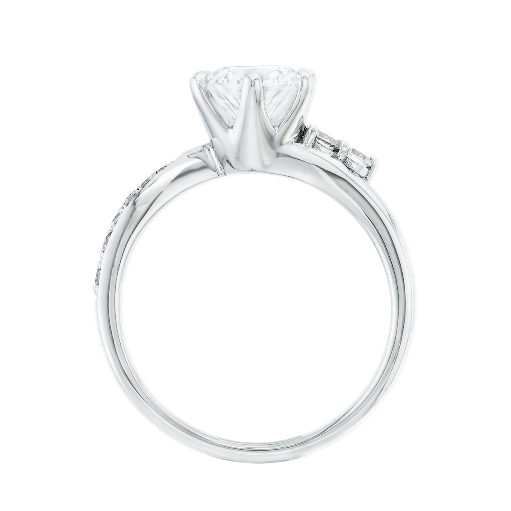 有碎鑽, 直線, 香港 品牌結婚對戒 DULCEE – TM0105