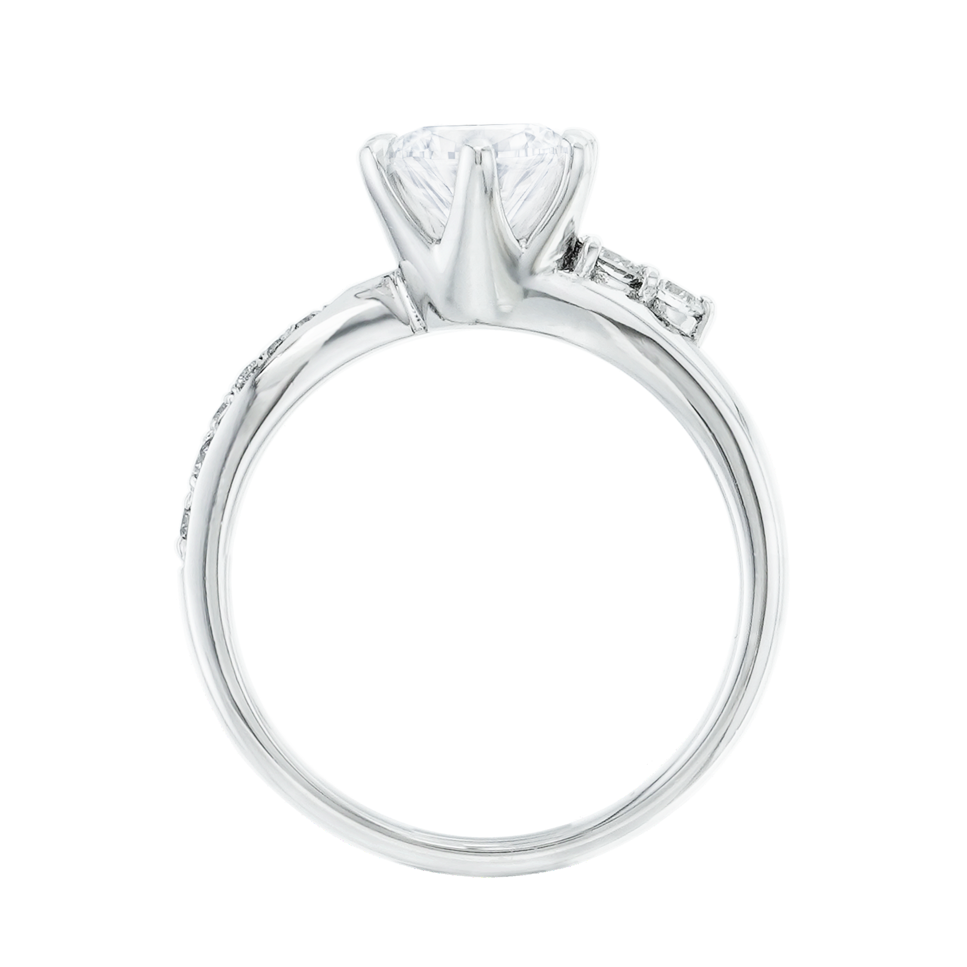 有碎鑽, 直線, 香港 品牌結婚對戒 DULCEE – TM0105