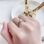 少量/無碎鑽, 曲線, 香港 品牌結婚對戒 SALOME – TM0806