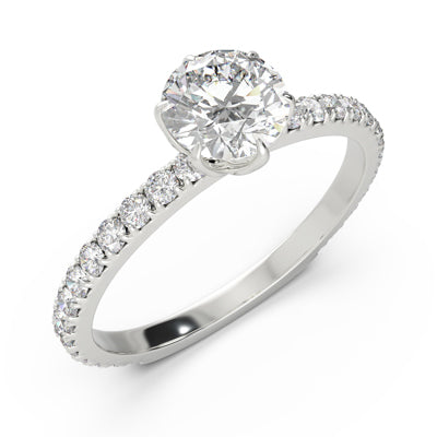 有碎鑽, 直線, 香港 品牌結婚對戒 HEMERA – TM0925