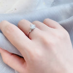有碎鑽, 直線, 香港 品牌結婚對戒 VERONICA – TM0932