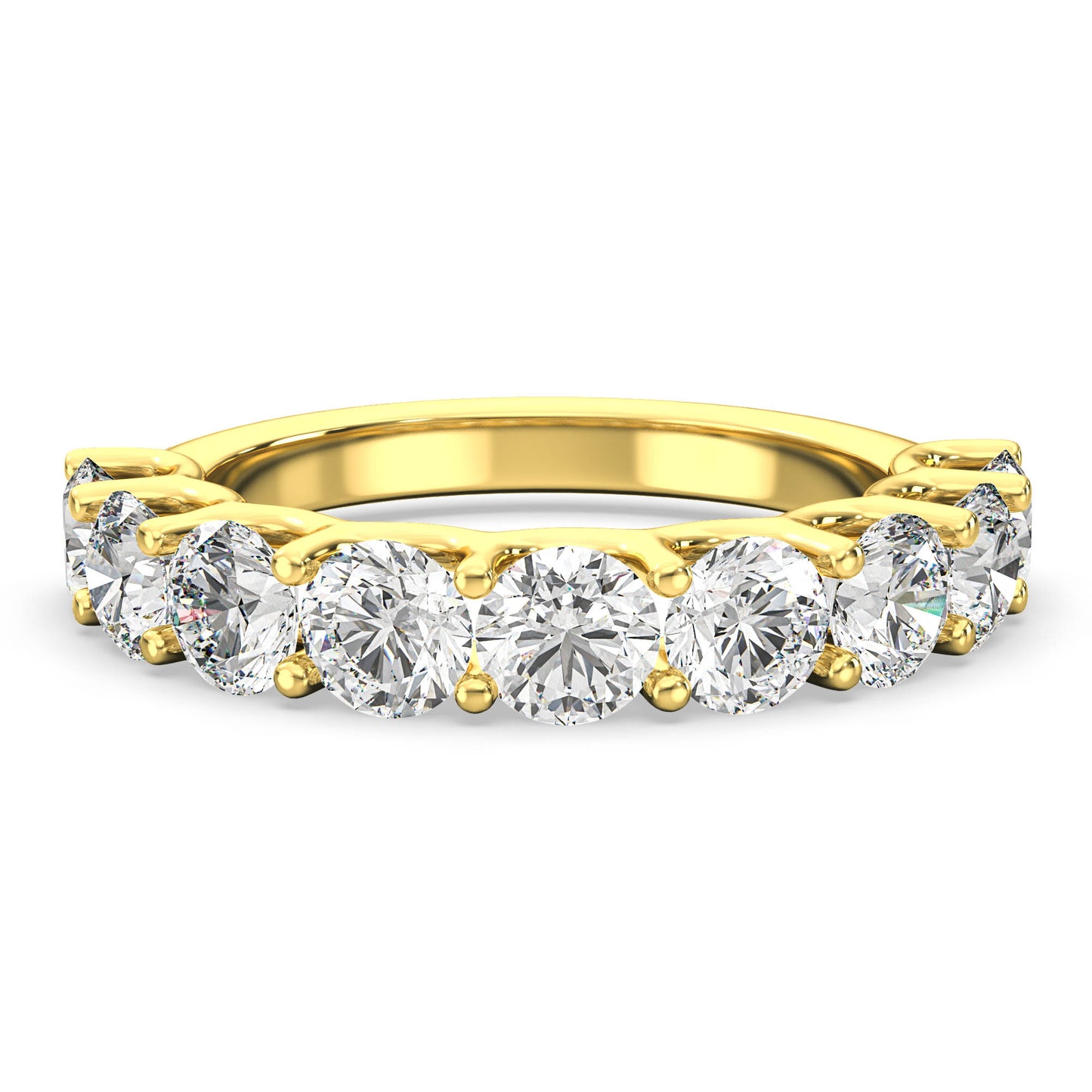 0.10ct Round Lab Grown Diamonds U-Prong Anniversary Ring <Excellent Grade>