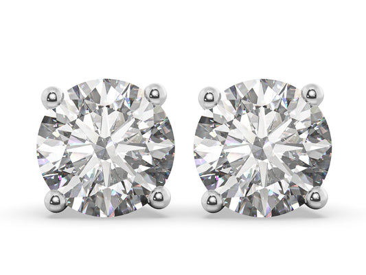 0.40ct 4-Prong Lab Grown Diamond Stud Earrings <Premium Grade>