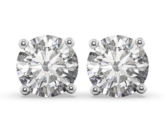 1.00ct 四爪培育鑽石耳環 <頂級之選>