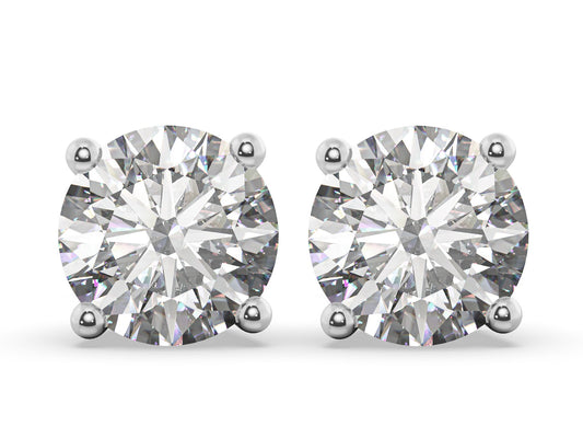 0.40ct 4-Prong Lab Grown Diamond Stud Earrings <High Quality>