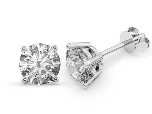 0.40ct 4-Prong Lab Grown Diamond Stud Earrings <High Quality>