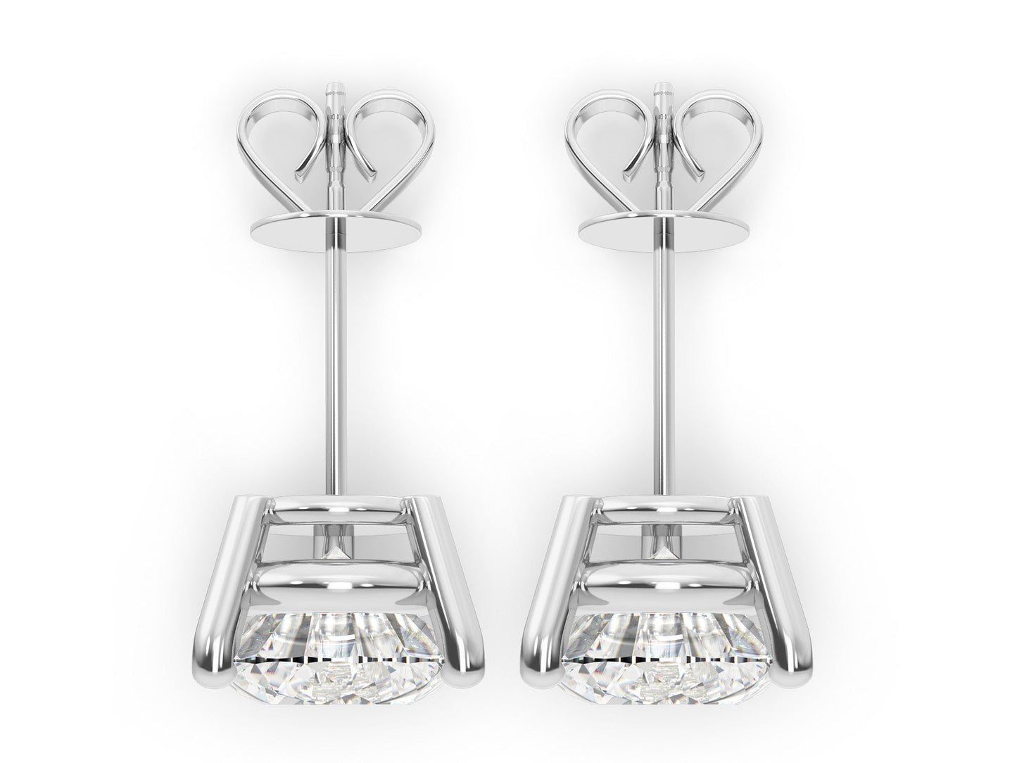0.40ct 3-Prong Lab Grown Diamond Stud Earrings <High Quality>