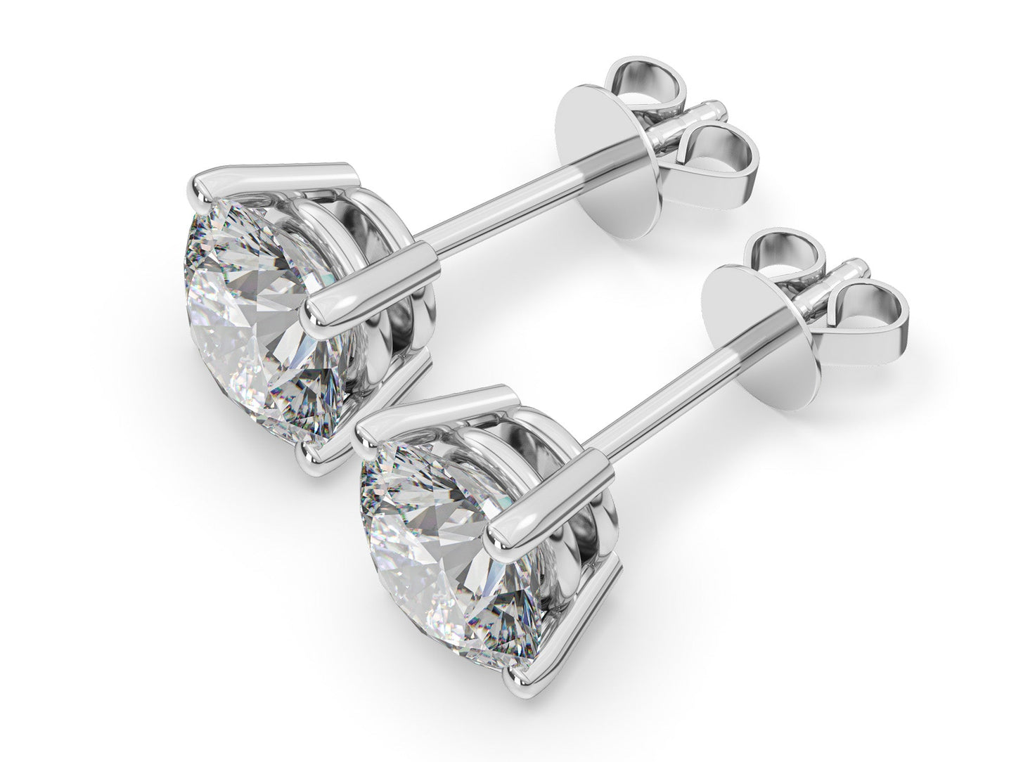 0.40ct 4-Prong Lab Grown Diamond Stud Earrings <High Quality>